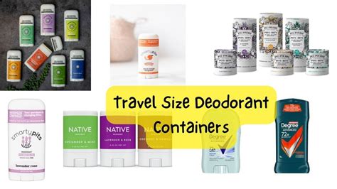 5 Best Travel Size Deodorant Containers [2023]