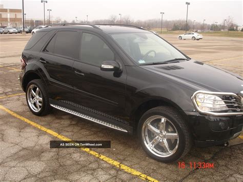 2007 Mercedes Benz Ml350 Black Suv 4 Door 3 5l 20 Chrome