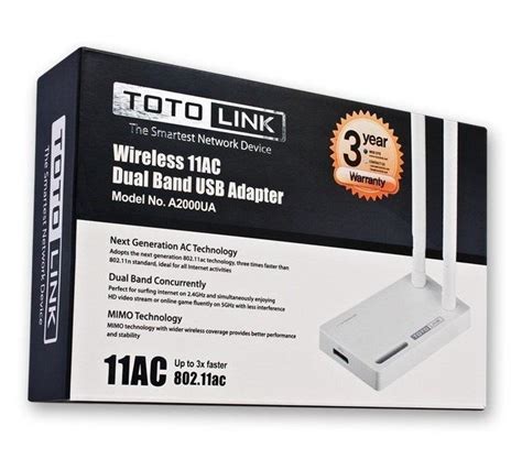 TOTOLINK A2000UA Wireless Network USB Adapter فروشندگان و قیمت کارت شبکه