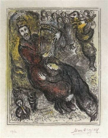 King David With His Lyre By Marc Chagall On Artnet