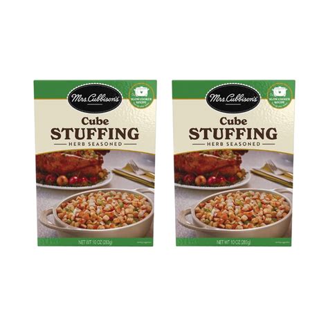 Mrs Cubbison S Stuffing Mix Herb Seasoned 10 Oz Pack 2 Walmart