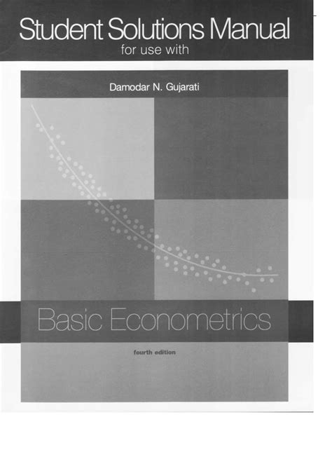 Basic Econometrics Th Edition Solution Manual By Damodar N Gujarati