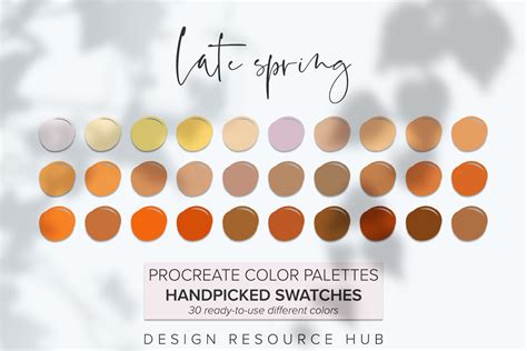 Peaches Cream Procreate Color Palette Hex Codes Yellow Atelier Yuwa