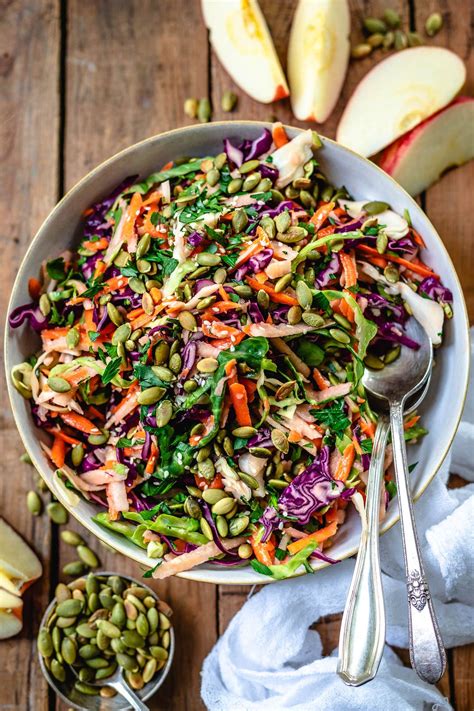 Apple Slaw Recipe Easy Healthy Vegan Two Spoons