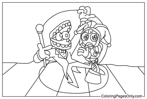 The Amazing Digital Circus Coloring Pages - Coloring Pages For Kids And ...