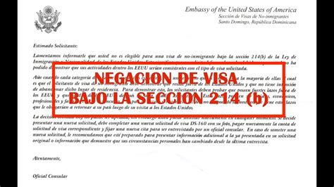 Por Qu Me Negaron La Visa