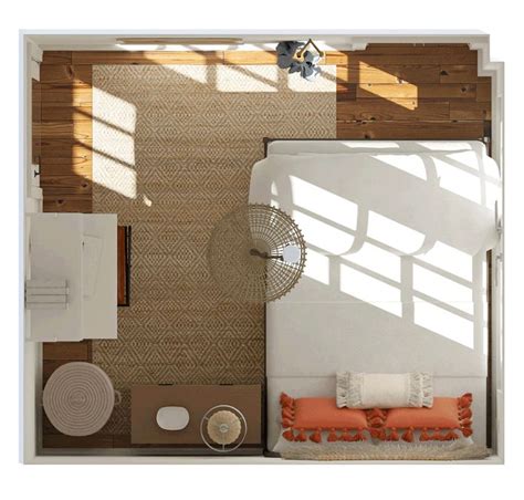 3 Great Layout Ideas for an 8x8 Bedroom | Modsy Blog | Bedroom layouts, Small bedroom layout ...