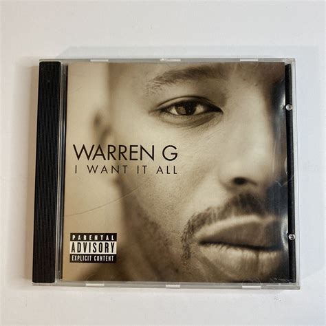 I Want It All Pa By Warren G Cd Oct 1999 Restless Records Rap Hip