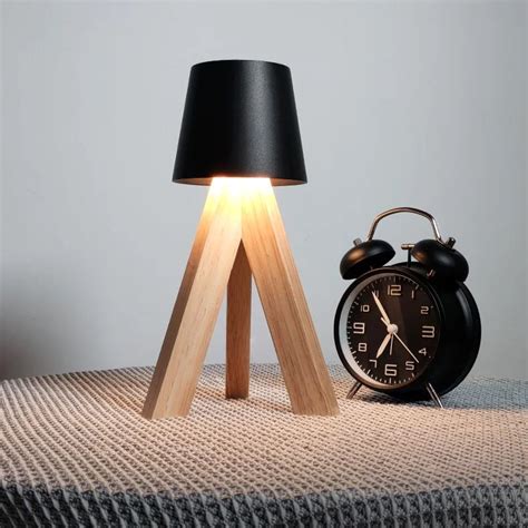 Lampe De Chevet Tactile Bois Massif Veilleuse Reveuse