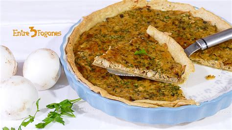 Quiche De Champi Ones Y Puerros