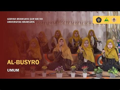 AL BUSYRO FESBAN GBQ UB VIII NASIONAL 2021 YouTube