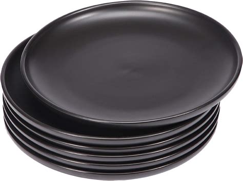 Amazon BonNoces Matte Black Porcelain Dinner Plate 10 Inch Large