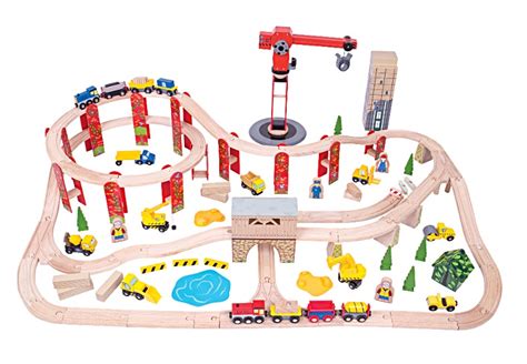 Circuit De Train En Bois Chantier Chez Les Enfants Jeu Jouet Thique