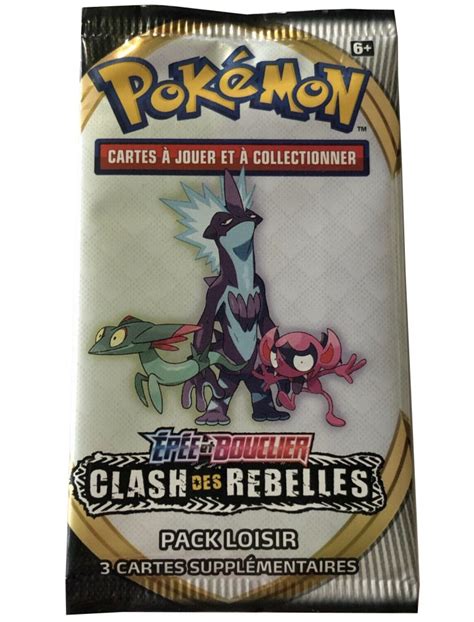 FR Pokémon Pack Loisir de 3 cartes EB02 Clash des Rebelles