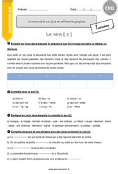 Exercice Ecrire Les Sons Difficiles CM1 Cycle 3