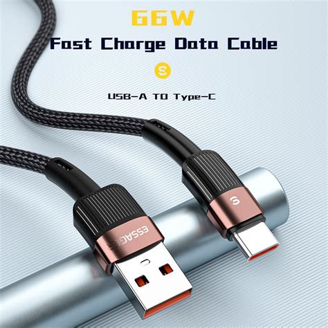 ESSAGER Kabel Data USB Type C Multifungsi Fast Charging 11V 6A 1M