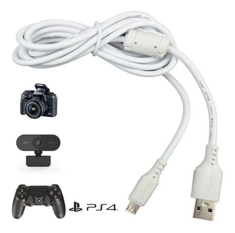 Cabo Usb V8 Carregador Controle Ps4 Carrega 3x Mais Rápido