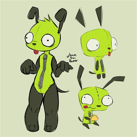 Gir Invader Zim by UrbanFoxGamer on DeviantArt