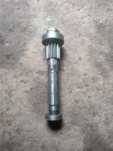 Polished Solid Mild Steel Gear Pinion Shaft For Industrial At Rs