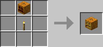 how to make jack o lanterns minecraft