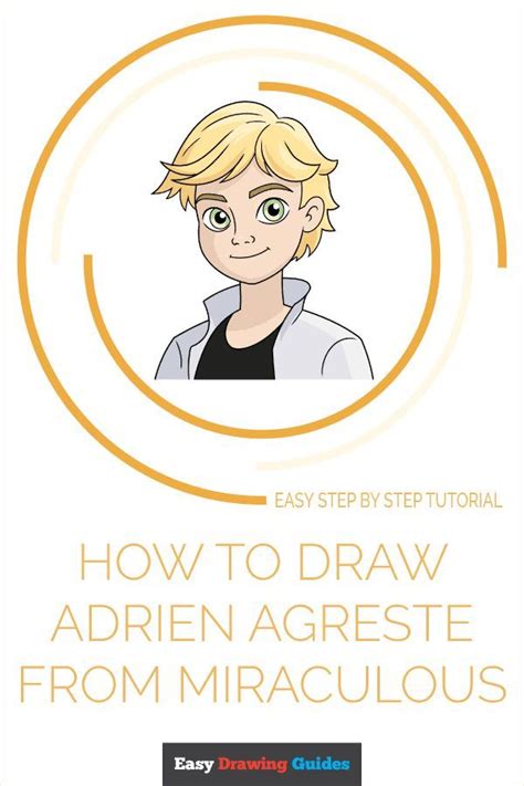 How To Draw Adrien Agreste From Miraculous Really Easy Drawing Tutorial