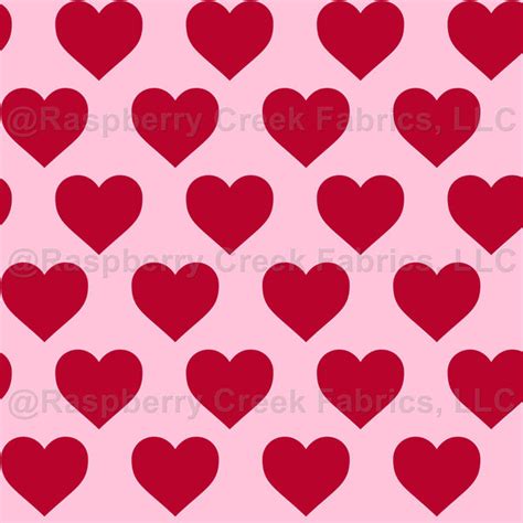 Classic Valentine Hearts Red Pink Raspberry Creek Fabrics