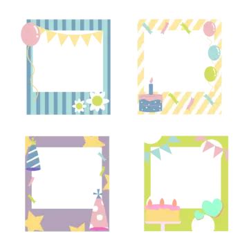 Polaroid Frame Design Cute Collection Vector Polaroid Cute Polaroid