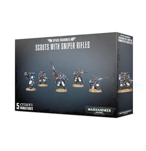 Warhammer Space Marines Scouts With Sniper Rifles Serenity