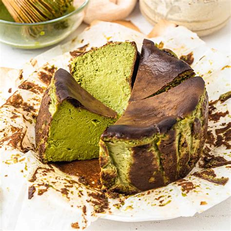 Matcha Basque Cheesecake Catherine Zhang