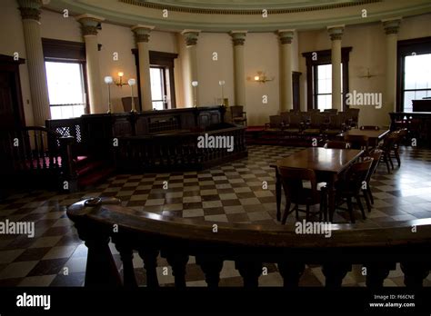 Last Used In The 1930s This Courtroom Has Been Restored To Its 1860s