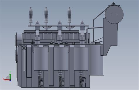 变压器模型solidworks 2018模型图纸下载 懒石网