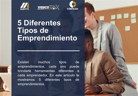 Diferentes Tipos De Emprendimiento Vesco Consultores