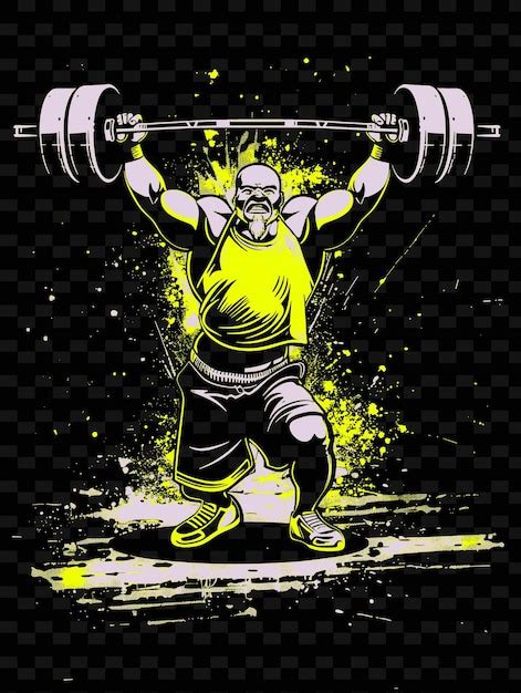 Premium Psd A Poster For A Man Lifting A Barbell With The Words Dumbbell