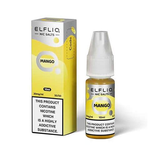 Elf Bar ElfLiq Mango Nic Salt E Liquid 4 For 10 Vape UK