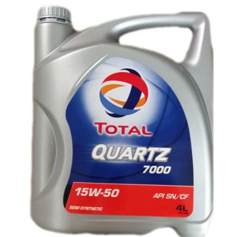 Total Quartz 7000 - 15w50 - Semi - 4L, Everything Else, Others on Carousell