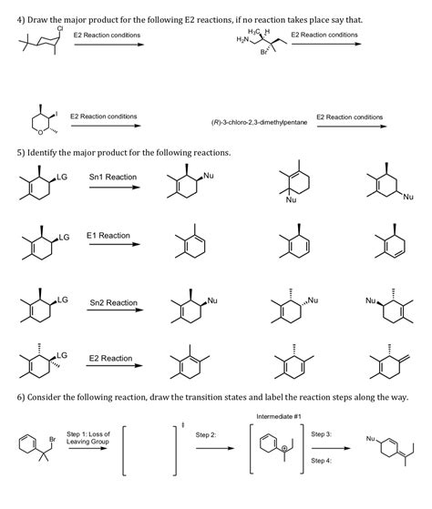 E2 Reaction conditions E2 Reaction conditions 5) | Chegg.com