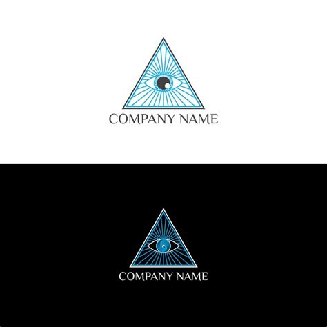 Diseño de logotipo de ojo Vector Premium