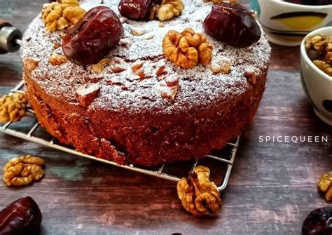 Date And Walnut Cake Recipe By Spicequeen Cookpad