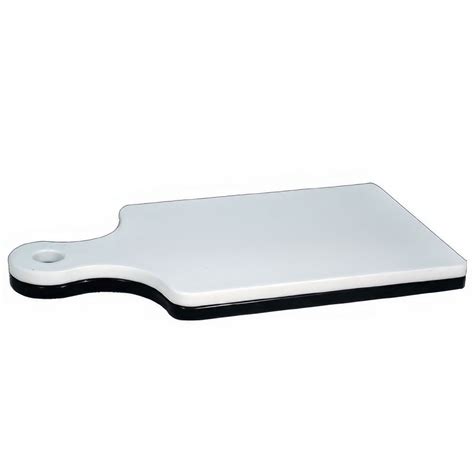 Reizen Low Vision Black and White Paddle Cutting Board