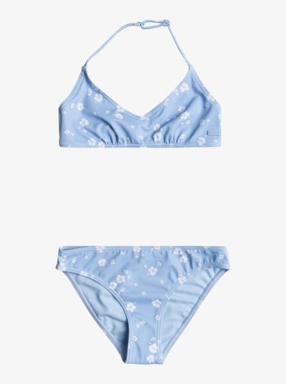 Dreamer Triangle Two Piece Bikini Set For Girls 6 16 Roxy