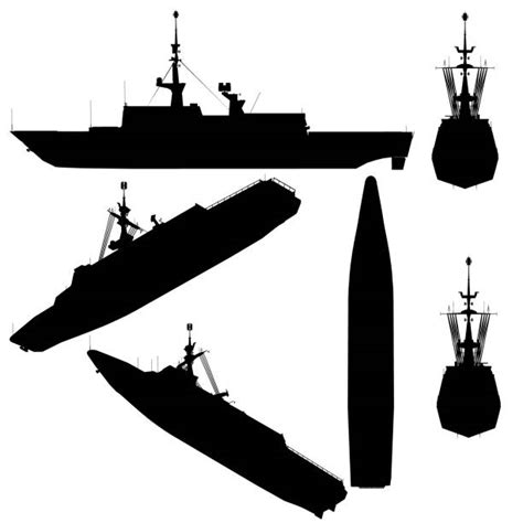 Battleship Front Silhouette