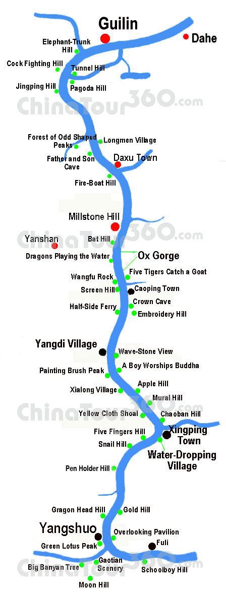 Li River China Map