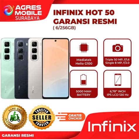 Jual Infinix Hot Gb Gb Mah Baterai Tahan Lama Fast Charging Shopee Indonesia
