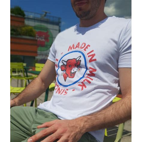 Tee Shirt HOMME Coton Bio La Vache Qui Rit Made In Milk Since 1921