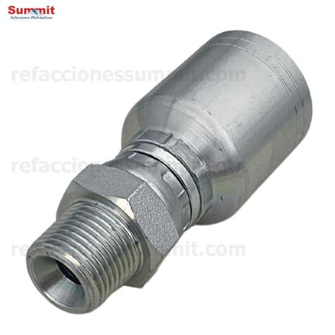 Conector Recto Rosca Npt Macho Swivel Manguera R Y R