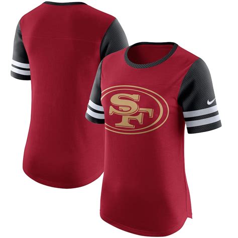 Womens Nike Scarlet San Francisco 49ers Gear Up Modern Fan Performance