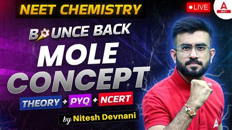 Mole Concept Class 11 One Shot Part 1 Neet 2024 Chemistry Nitesh Devnani Youtube