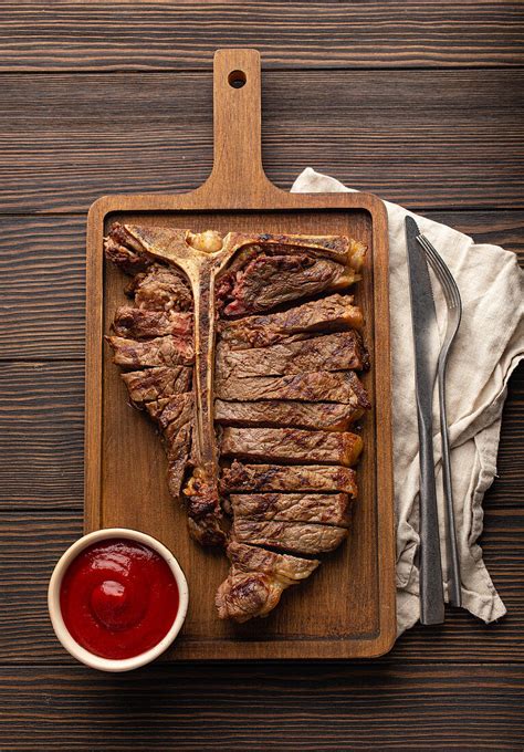 Grilled Medium Rare T Bone Steak With Seasoning Stock Photo 46 OFF