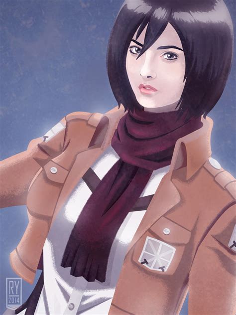 Mikasa Ackerman Attack On Titans By Twistedrhye On Deviantart