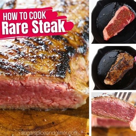 How to Cook a Rare Steak (with Video) ⋆ Sugar, Spice and Glitter